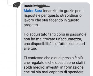 recensioni Sara Maira Art Business Strategist per artisti e creativi, artist coach e artist manager